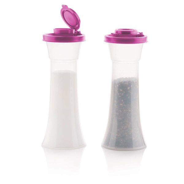 Tupper Ware Hourglass Salt and Pepper Shakers | Large